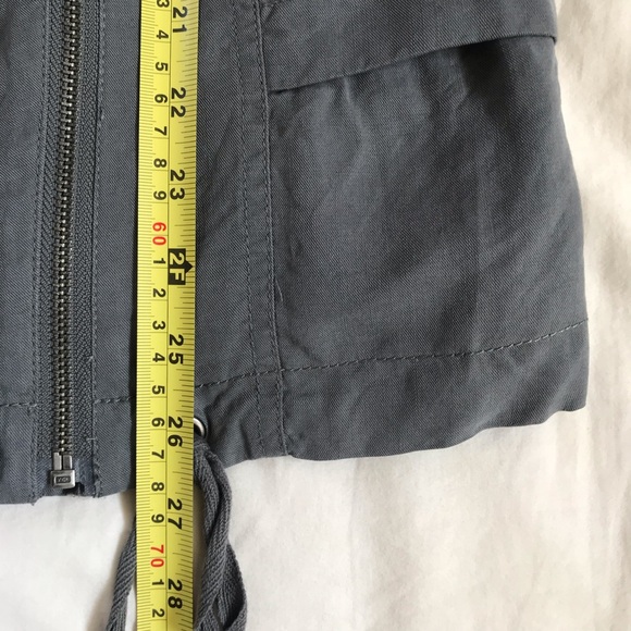 TopShop Biker Style Jacket Sz US6 S/M Grey Full Zp - Picture 7 of 7